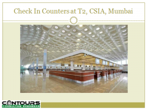 Check In Counter In Terminal 2, Mumbai International Airport