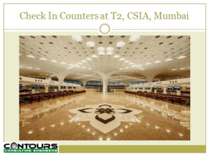 Check In counter at Mumbai airport